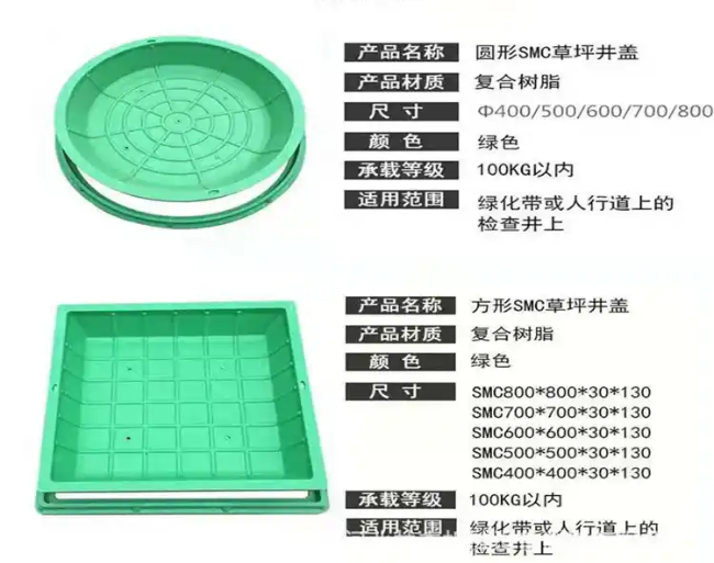 息县树脂复合种植井盖展示